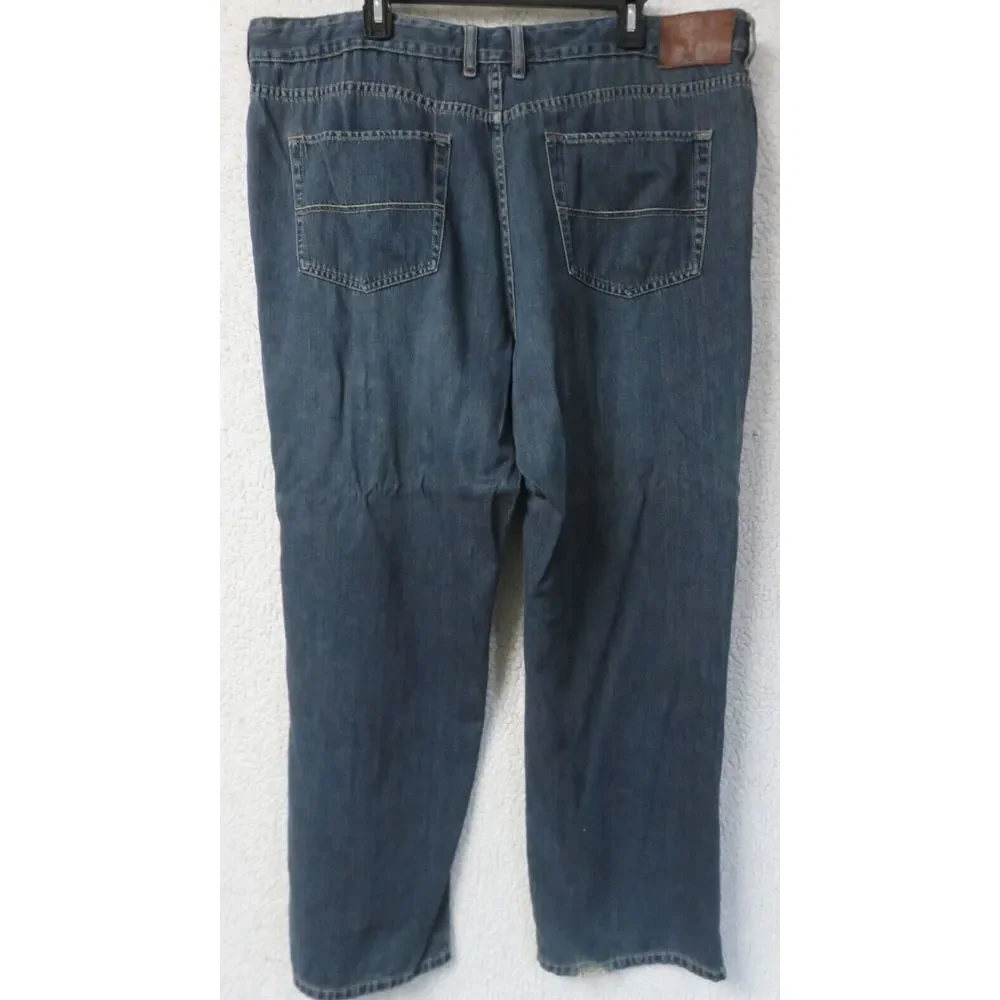 Mens Tommy Bahama Jeans Size 42x30 Cotton Tencel Lyocell Blue Pants Classic 1517